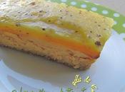 Cheesecake butternut, citron-vert, combava gelée kiwi