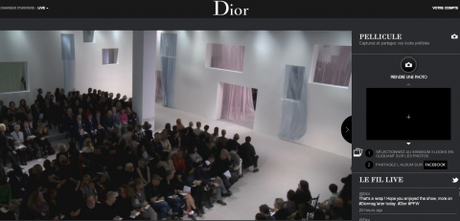 Fashion (digital) Week : Defilé Dior PE 2013