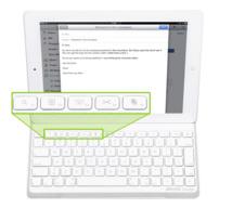 Une SmartCover clavier bluetooth pour iPad...