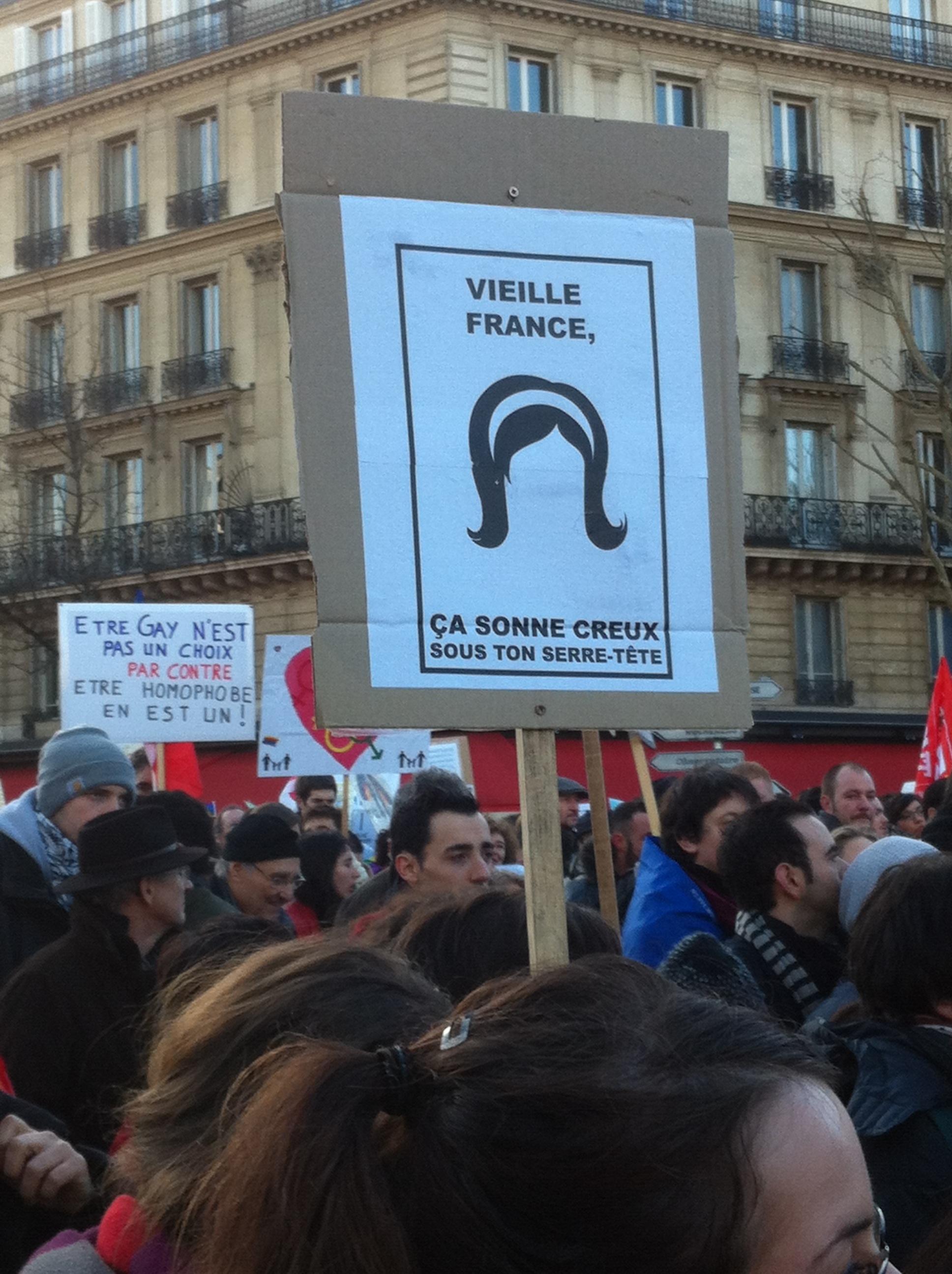 Manifestation Pro Mariage Gay 27 Janvier 2013