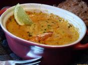 Gratin gambas curry
