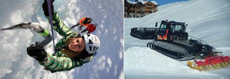 escalade sur glace dameuse