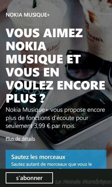 Nokia lance la formule abonnement pour son service de musique mobile en streaming, Musique+