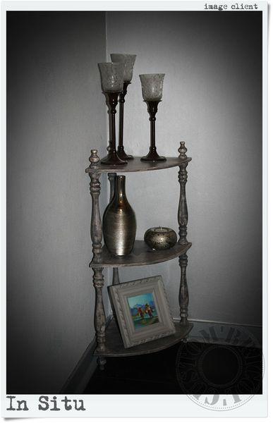 Etagère angle in situ