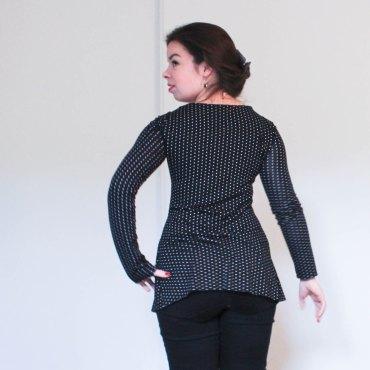 t-shirt noir à pois blancs - les lubies de louise (3 sur 3)