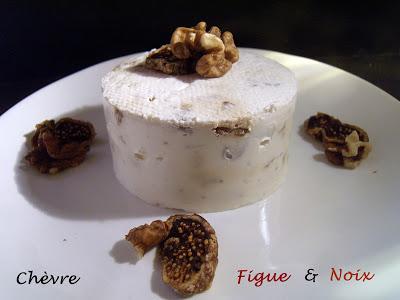 Fromage de chèvre, figues & noix