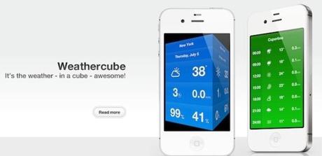 Weathercube, la météo en cube sur iPhone fait sa MAJ...