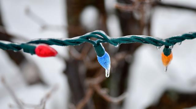 Photos macro du verglas...