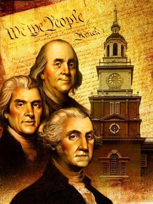 Trois Pères Fondateurs américains : Johan Adams, Thomas Jefferson et George Washington Le mouvement des shérifs constitutionnels