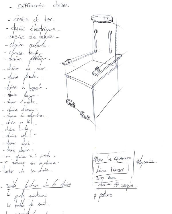 Projet étudiant : Ceci n'est pas une chaise par Léo Abbate