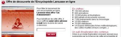 Blog de carlitablog : Tendance et Rêverie, Online : Encyclopédie Larousse grauite pendant un an.