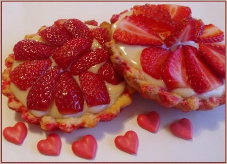 Tartelettes aux pralines et aux fraises