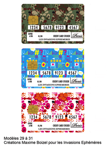 Les stickers pour cartes de crédit débarquent sur le blog Art & Déco