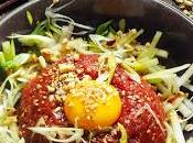 cuisine pays matin calme était notre prochaine découverte… Petit voyage dans coréenne, Yukhoe tartare diablement parfumé