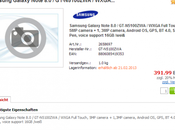 prix pour Samsung Galaxy Note