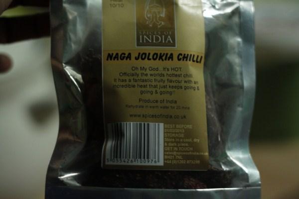 Naga Jolokia crevettes au curry - Naga Jolokia shrimp curry