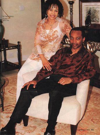Le millionnaire sud africain Patrice Motsepe et sa femme Precious Makgosi Moloi