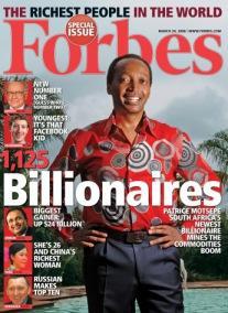 Patrice Motsepe fait partie des hommes les plus riches au monde selon Forbes, il est le premier sud africain noir à être billionnaire