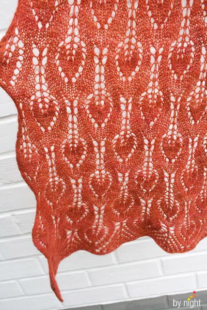 Défi 13 dernière: spring leaves scarf