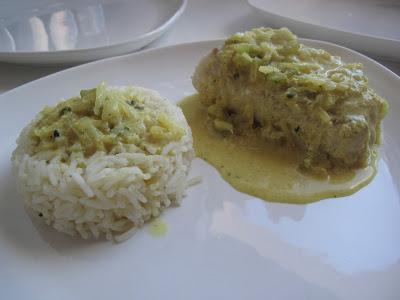 Plat: Papillotes de Poisson Coco Curry et Cèleri