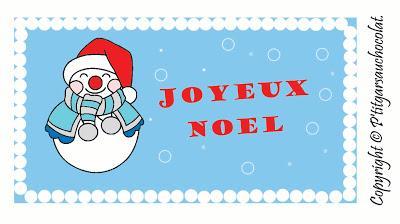 en attendant Noël #2 étiquettes à imprimer