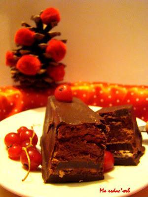Mini-bûches de Noël au chocolat