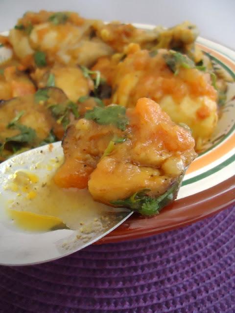 TAJINE DE POULET AUX AUBERGINES