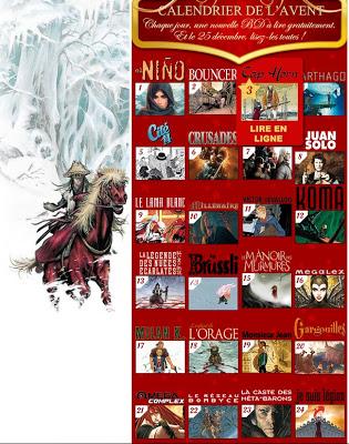 1 BD gratuite par jour pendant l'avent chez les Humanoides associés.