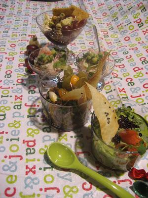 Verrines salées de Noël