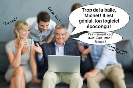 L'e-mail, la planète et les hémicéphales écoconscients trop cool, un logiciel écoconçu