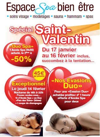 Duo SPA pour la saint valentin