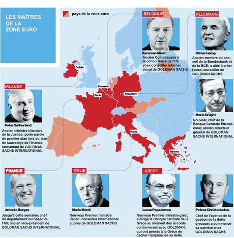 Les instruments de notre Malheur 1) La banque La pieuvre Goldman Sachs en europe