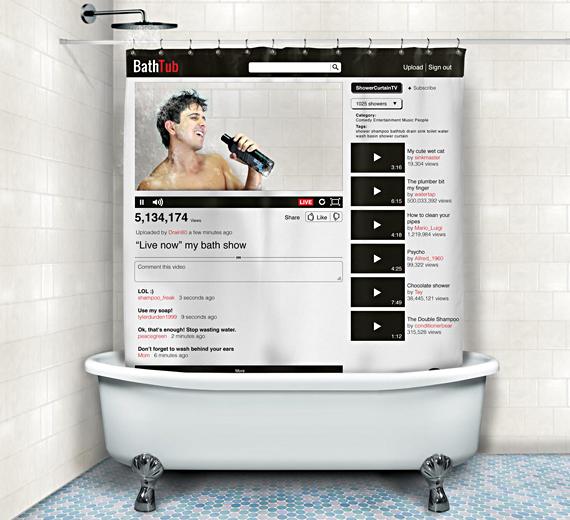 Le rideau de douche Youtube