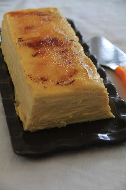 Gâteau de crêpes à la crème au citron