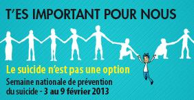 Semaine nationale de prévention du suicide