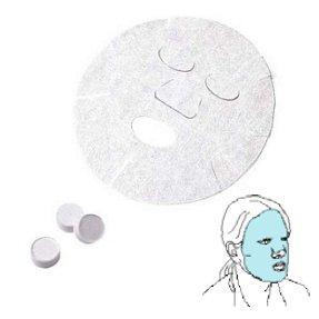 Une lotion + une pastille = un masque sur-mesure !