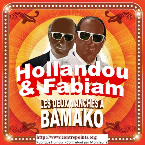 Hollande et Fabius au Mali, les deux manches à Bamako