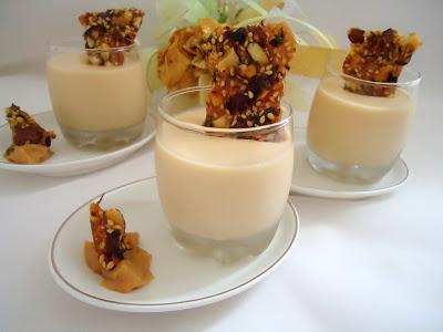 PANNA COTTA DULCE DE LECHE ET NOUGATINE