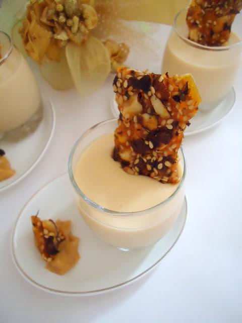 PANNA COTTA DULCE DE LECHE ET NOUGATINE