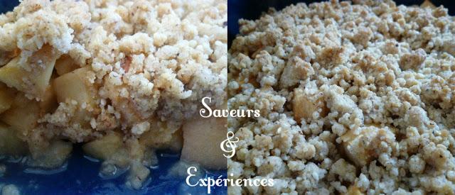 Crumble de Pommes aux Graines de Sésame, Noisette & Vanille