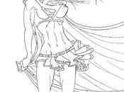 Evil Super Girl regard sombre.