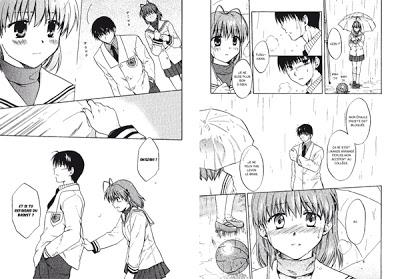 Clannad: exemple de planche du manga.