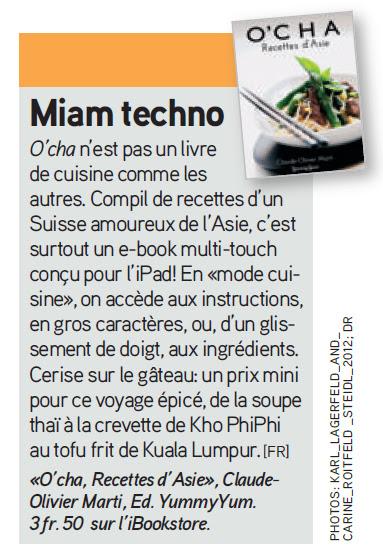 O'cha dans le Femina !