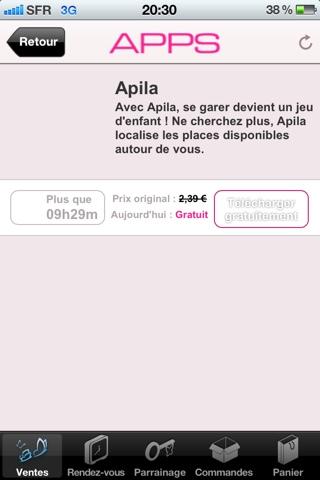 Le site Vente Privee promoteur d'appli iPhone