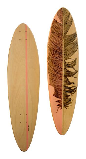 Feather longboard Pintail
