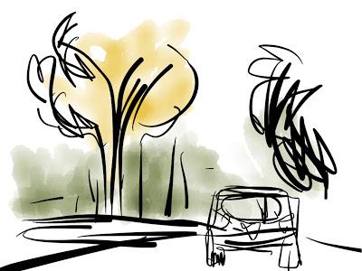 Sur la Route, croquis sur tablette tactile, Paper 53.