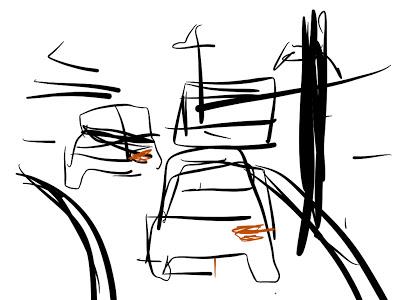 Sur la Route, croquis sur tablette tactile, Paper 53.