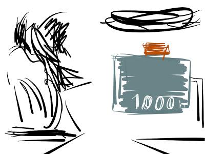 Sur la Route, croquis sur tablette tactile, Paper 53.