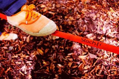 Slackline between the TREES