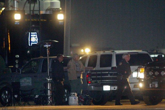 Un centre de commandement a été installé près... (Photo: Reuters)